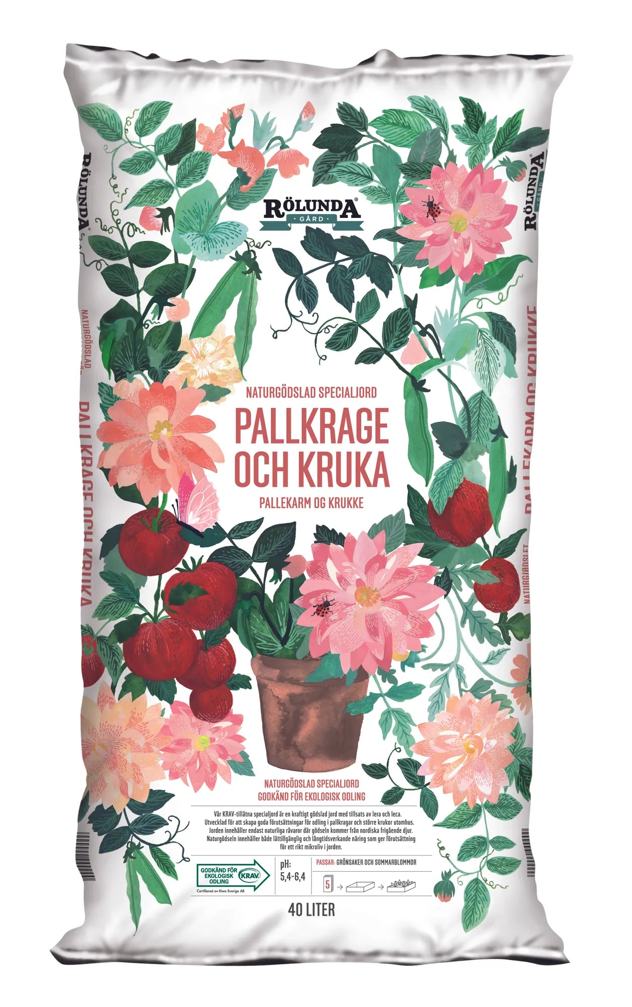 Spec. Pallkrage  Kruka 40l KRAV_69054